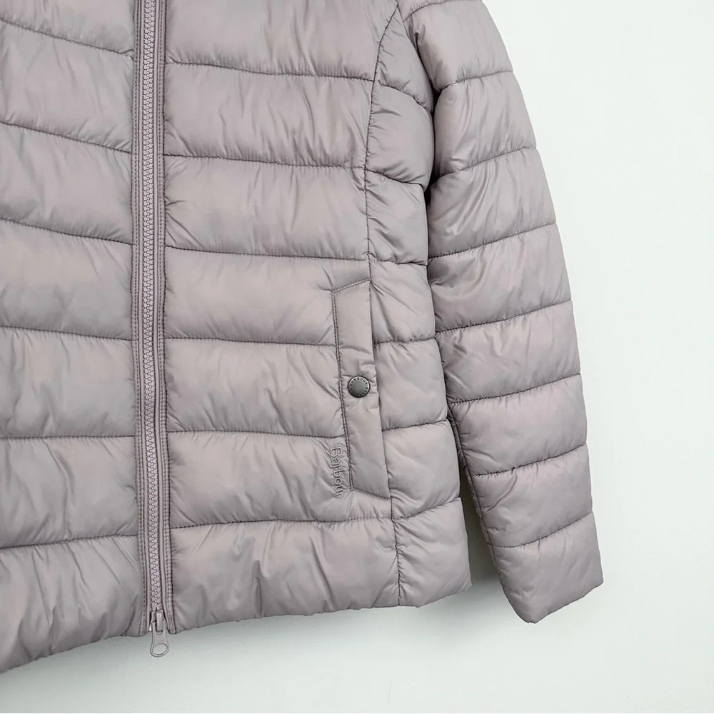 Barbour Shaw Quilted Puffer Jacket Hooded Lightweight Coat - Picture 2 of 15